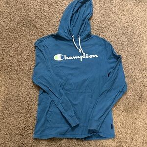 Champion Teal Pullover Hoodie